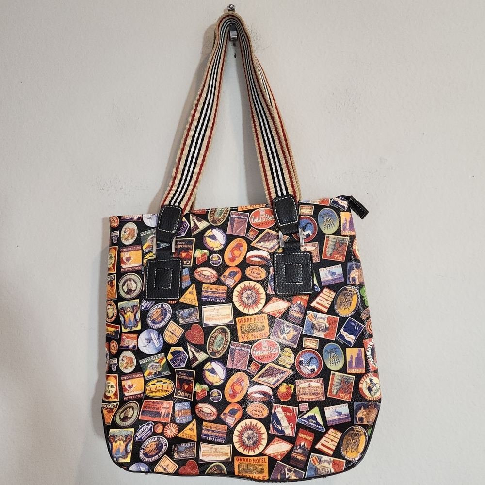 SYDNEY LOVE Hotels Travel Theme Tote Shoulder Bag Coated Canvas